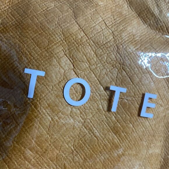 Vinyl Covered Paper Bag Stylish Tote Bag - Picture 9 of 11